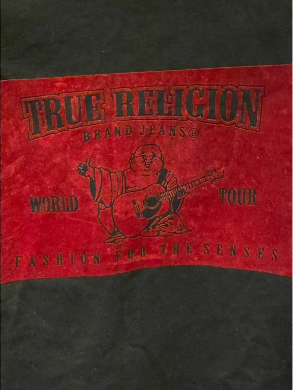 True Religion  Buddah World Tour Fashion For The Senses Velvet Patch Full Zip  S